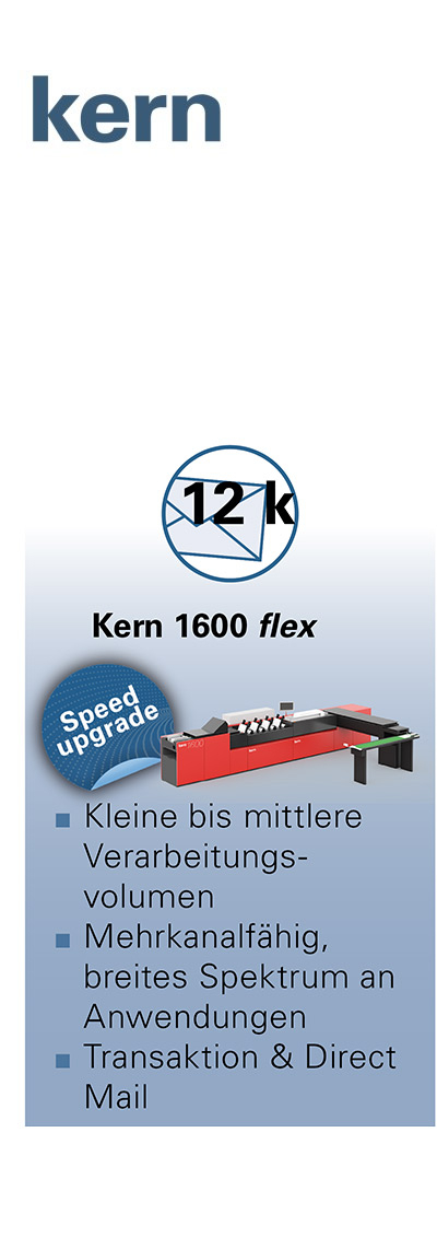 Kuvertiersystem Kern 1600 flex