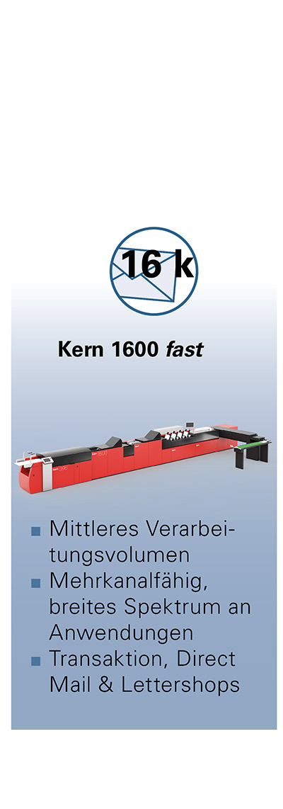 Kuvertiersystem Kern 1600 fast